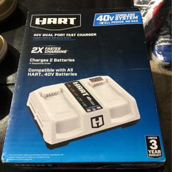 Hart 40V Dual Port Fast Charger ($178 Retail)