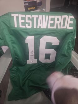 Signed Jets Vinnie Testaverde jsa cert