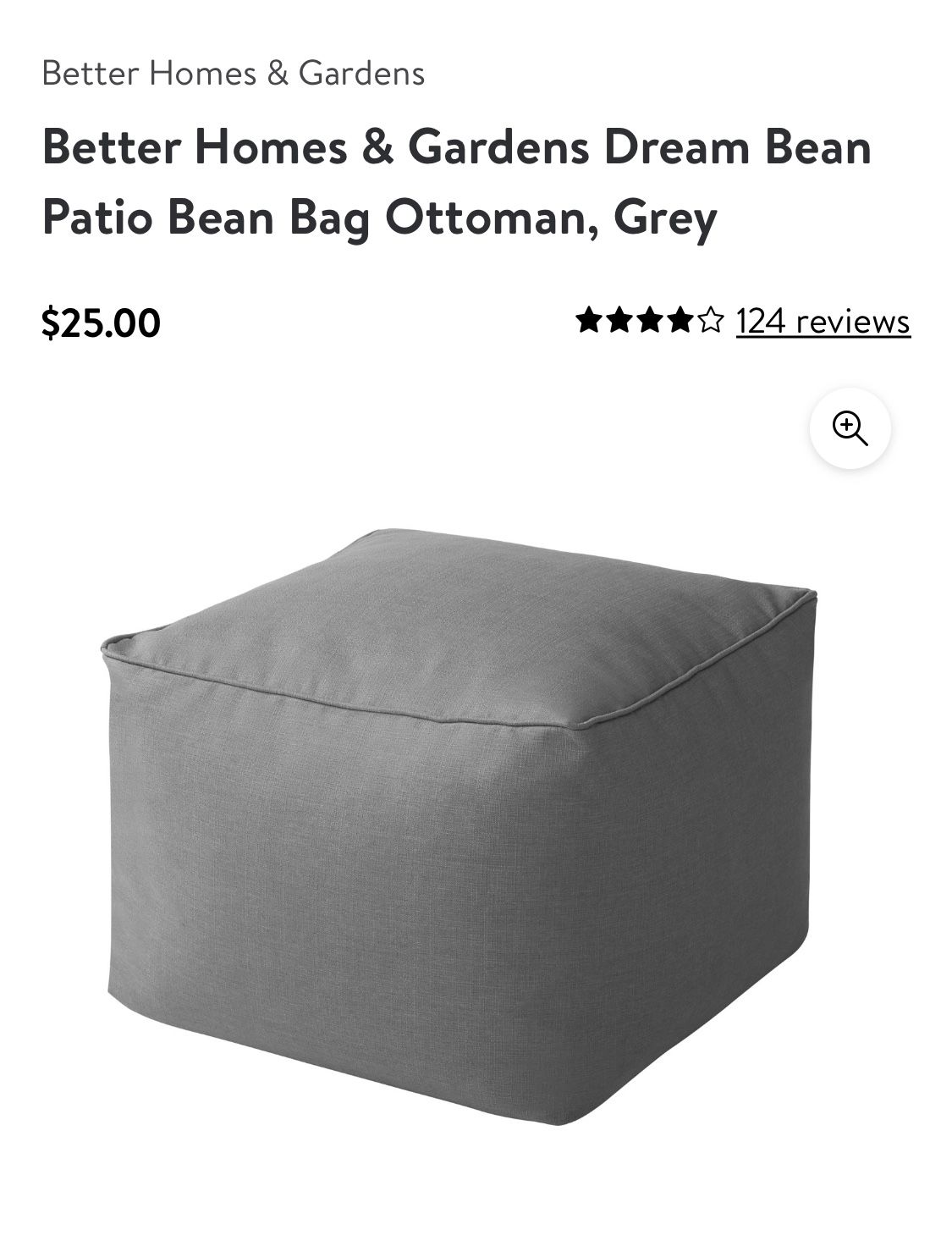 Brand New Bean Bag Ottoman