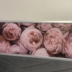 Rose Metal Frame Art