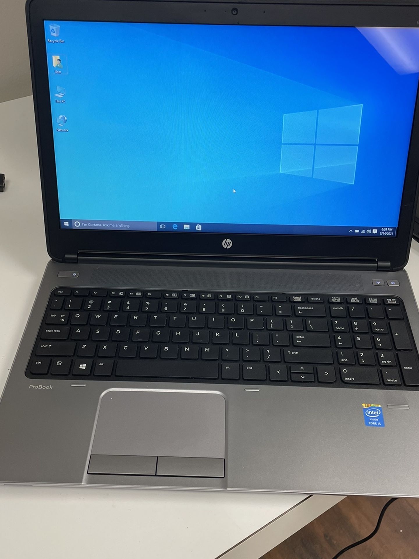 HP ProBook 650 G1 15” Laptop 2.50ghz Core i5-4200M 8GB RAM 500GB HD Windows 10 Pro