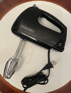 Vintage Proctor Silex 5 Speed Hand Mixer Black Model: 62507