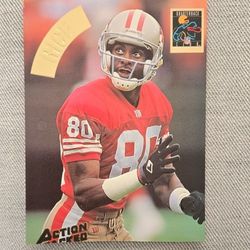 Jerry Rice Action Packed 8x10 card