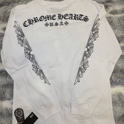 NEW CHROME HEARTS DESIGNER SHIRT LONG SLEEVE  WITH TAGS . Size : SMALL , MEDIUM and LARGE 🔥🔥🔥🔥🔥