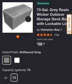 Hampton bay patio storage deck