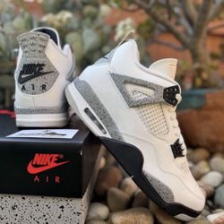Jordan Retro 4 White Cement Sizes 8.5 9.5 10 10.5 11 11.5
