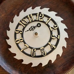 Saw Blade Clock Not Working Needs Replacement Hands