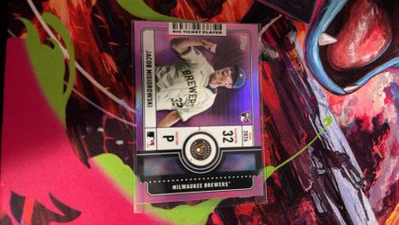 Jacob Misiorowski Brewers MLB pink Rookie card