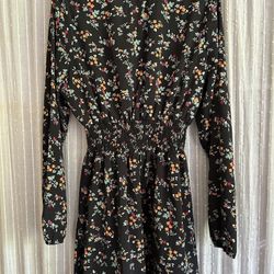 long sleeve floral dress