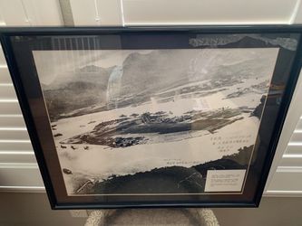 Military Framed Picture Print 25x21”