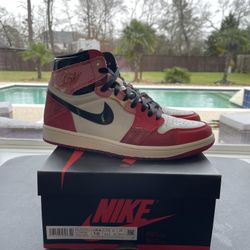 Nike Air Jordan 1 Spider Man Sz 10