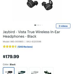 Jaybird Vistas Wireless Earbuds