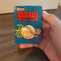 1986 Donruss Baseball Puzzle And Cards Sealed Damaged Box