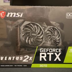 MSI Gaming GeForce RTX 3070 8GB GDRR6 256-Bit HDMI/DP TORX Fan 3.0