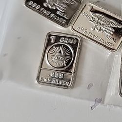 2x Illuminati Bar .999 Fine Silver (Set Of Two [2])