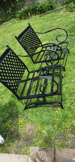 Heavy duty two metal chairs $20.00 each