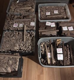 Precut Mahogany Wood.