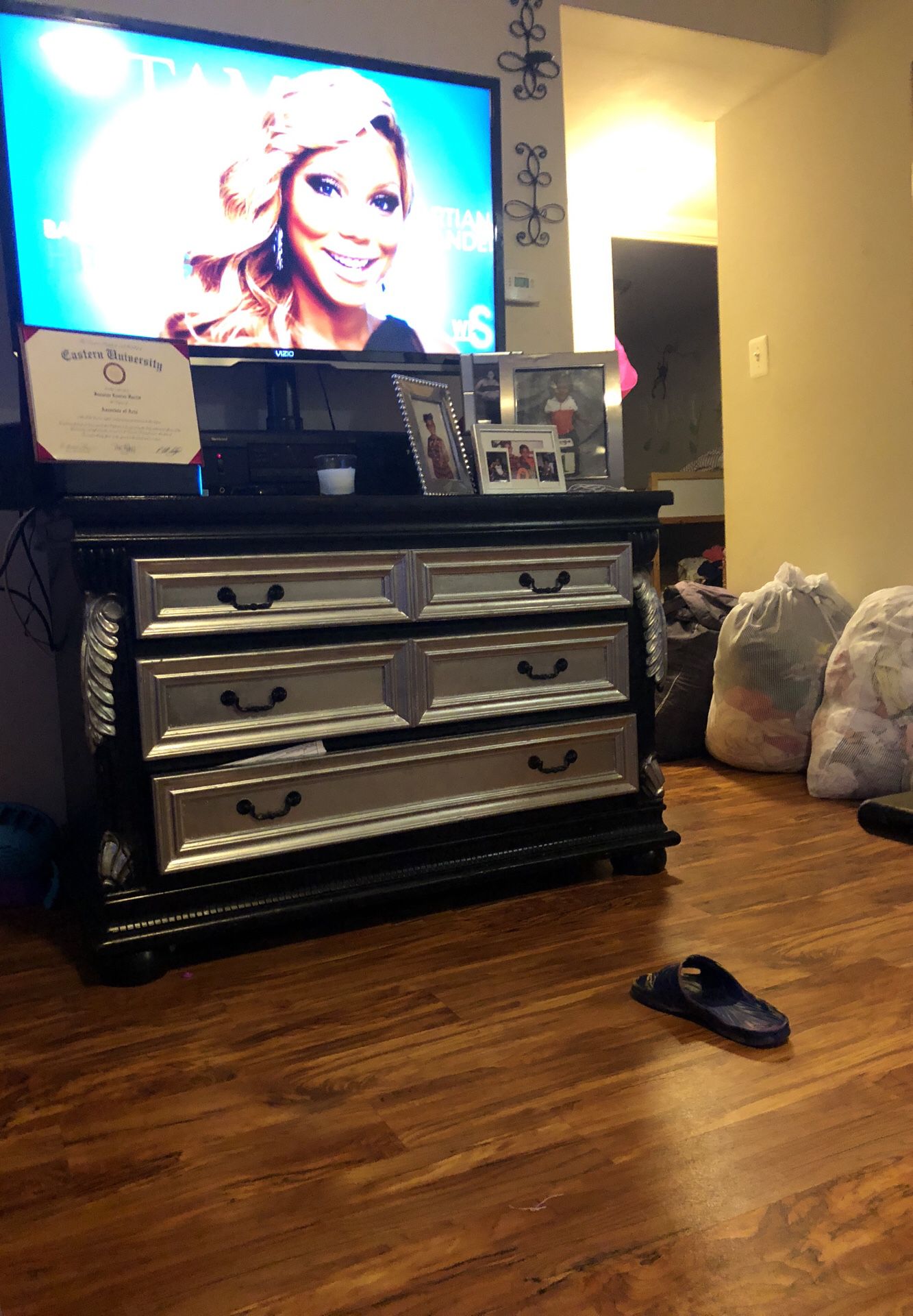 Reupholstered Tv stand