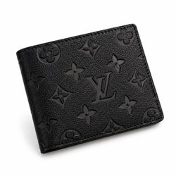 Louis Vuitton Bifold Wallet Black Monogram Leather