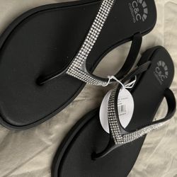 Sandals Rhinestones Size 8 NWT