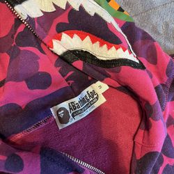 BAPE Color Camo Shark Full Zip Purple