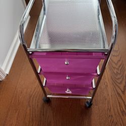 3 Drawer Rolling Cart $10