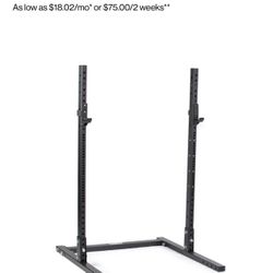 Gym Equipment - Titan Fitness Squat Rack + Barbell