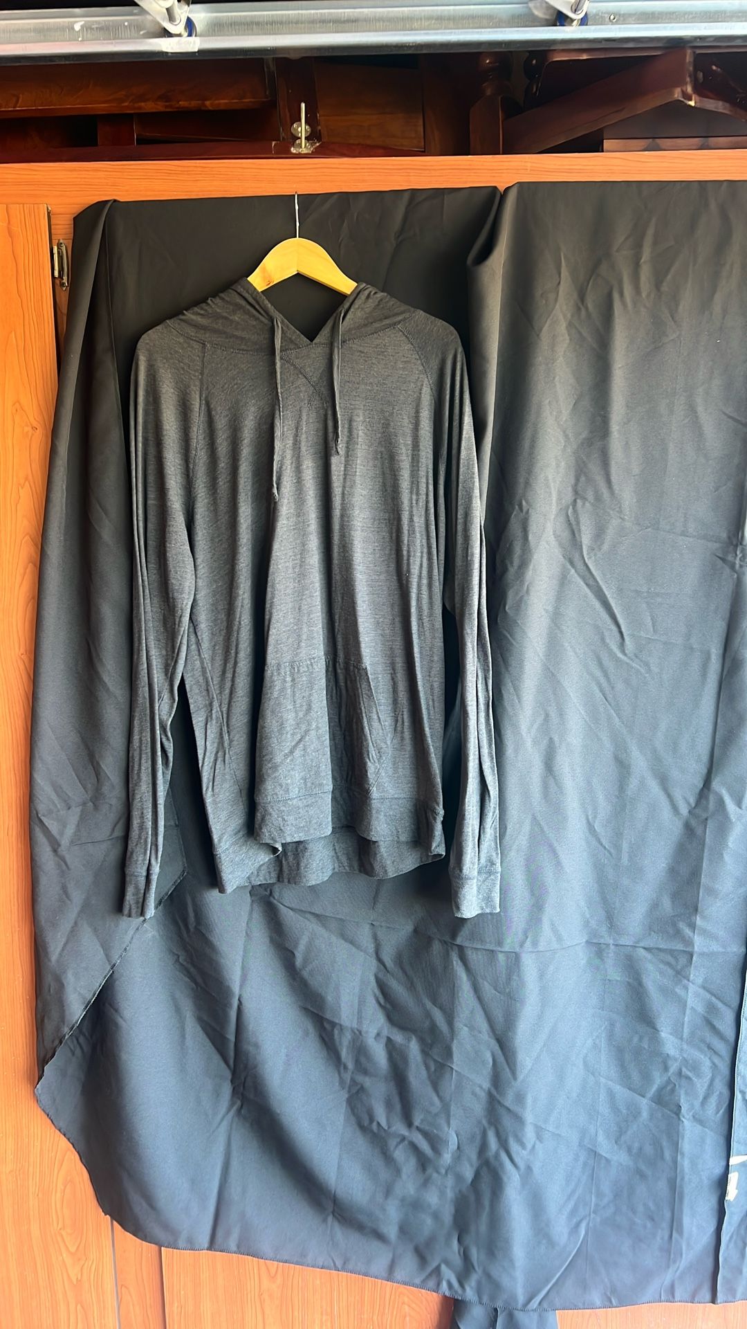 Light Black/grey Hoodie- XL
