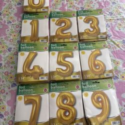 Foil Mylar Numbers With Helium Include . / Pickup Murphys Ct  