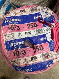 New Romex wire 10/3