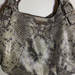 Coach snakeskin shoulder bag