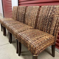 Pottery Barn Seagrass Dining Chairs