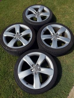 Audi Rims, 18” A3/A4, 225/40ZR18 tires in good shape