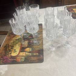 Beautiful Crystal Goblet Set