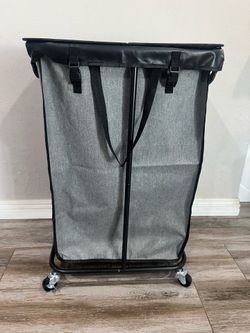 40 Gal Large Laundry Hamper with Lid, Rolling Laundry Basket with Wheels