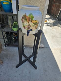 Water dispenser  with black stand
