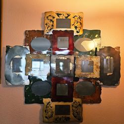 Stylish metal wall photo frame