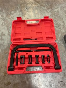 Universal 10 piece valve spring compressor kit