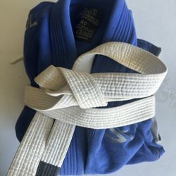 Jitsu Uniform Size A0 And Belt A2