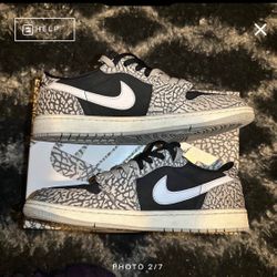 Air Jordan 1 Retro Low og  Black Cement 