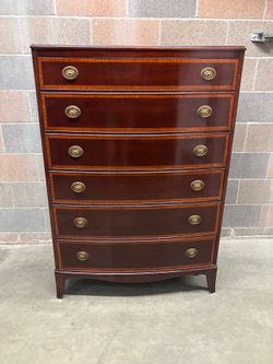 GORGEOUS Vintage Cherry Highboy Dresser! 6 Drawers!