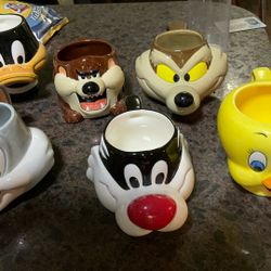 Looney Tune 90’s Mugs  (bundle of all 5)