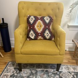 Yellow Accent Chair 