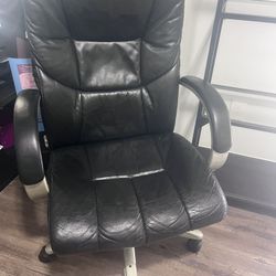 Black Leather Office Chair