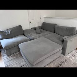 Gray Sectional Couch 