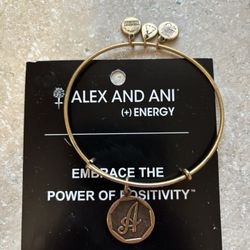 Letter A Alex + Ani Bracket 