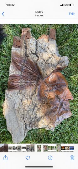 Indian Chief Wood Carving