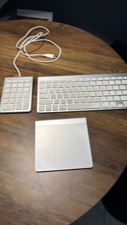 Apple track pad and wireless keyboard