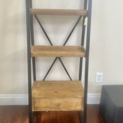 Small Shelf Stand With Drawer.
