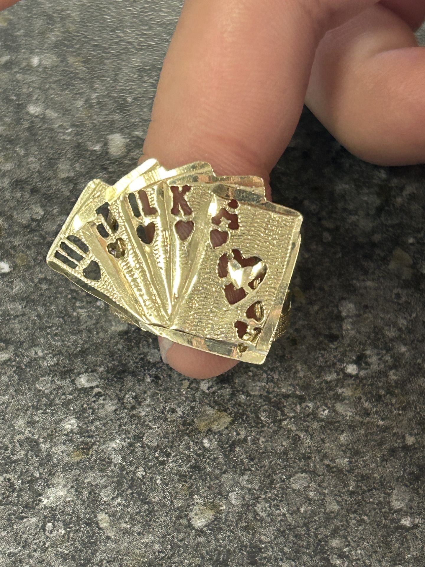 10k Gold Poker Ring 